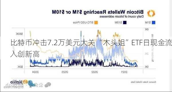 比特币冲击7.2万美元大关 “木头姐”ETF日现金流入创新高