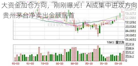 大资金加仓方向，刚刚曝光！AI成集中进攻方向 贵州茅台净卖出金额居首