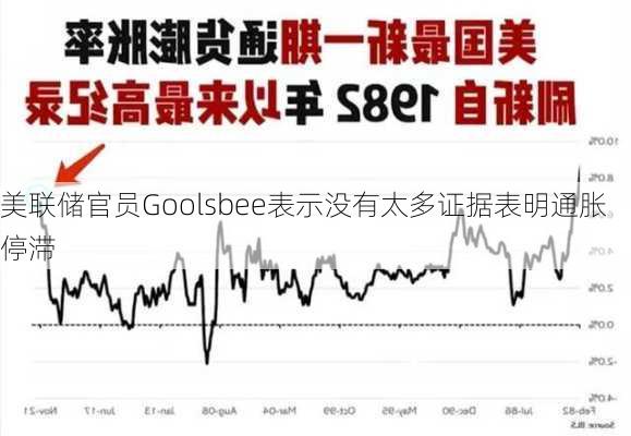 美联储官员Goolsbee表示没有太多证据表明通胀停滞