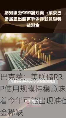 巴克莱：美联储RRP使用规模持稳意味着今年可能出现准备金稀缺