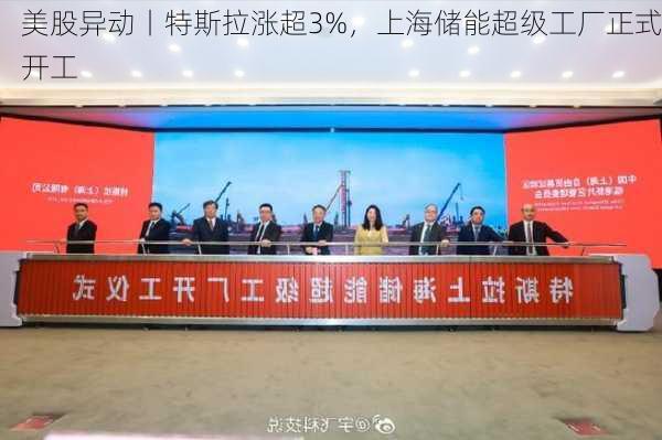 美股异动丨特斯拉涨超3%，上海储能超级工厂正式开工