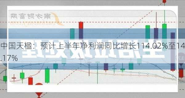 中国天楹：预计上半年净利润同比增长114.02%至140.17%