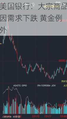 美国银行：大宗商品因需求下跌 黄金例外