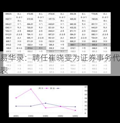 易华录：聘任崔晓雯为证券事务代表