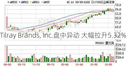 Tilray Brands, Inc.盘中异动 大幅拉升5.32%