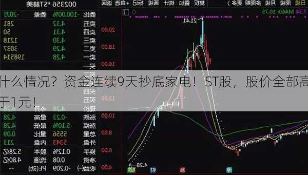 什么情况？资金连续9天抄底家电！ST股，股价全部高于1元！