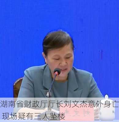 湖南省财政厅厅长刘文杰意外身亡 现场疑有三人坠楼