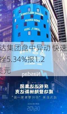 达达集团盘中异动 快速下挫5.34%报1.24美元