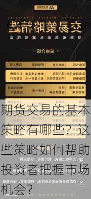 期货交易的基本策略有哪些？这些策略如何帮助投资者把握市场机会？