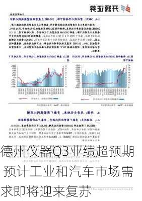 德州仪器Q3业绩超预期 预计工业和汽车市场需求即将迎来复苏