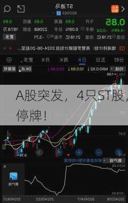 A股突发，4只ST股，停牌！