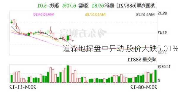 道森地探盘中异动 股价大跌5.01%