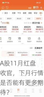 A股11月红盘收官，下月行情是否能有更多期待？