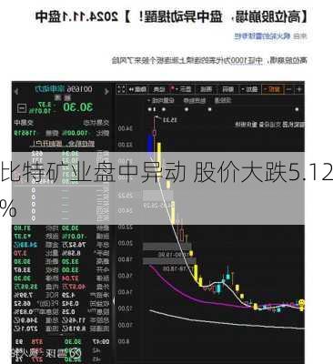 比特矿业盘中异动 股价大跌5.12%