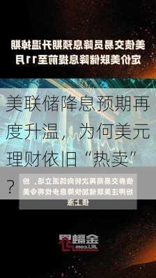 美联储降息预期再度升温，为何美元理财依旧“热卖”？