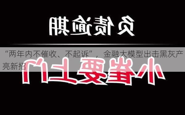 “两年内不催收、不起诉”，金融大模型出击黑灰产亮新招