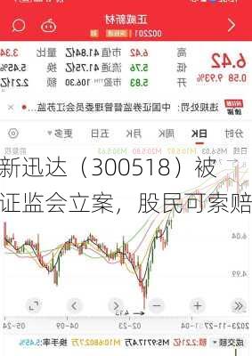 新迅达（300518）被证监会立案，股民可索赔