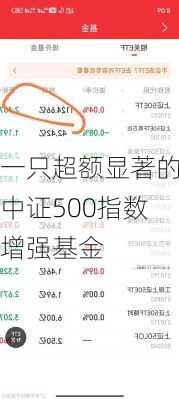 一只超额显著的中证500指数增强基金